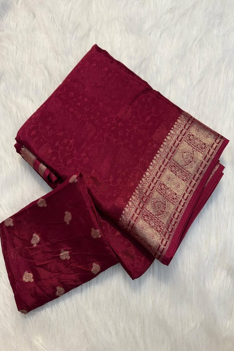 Viscose Chinnon Saree