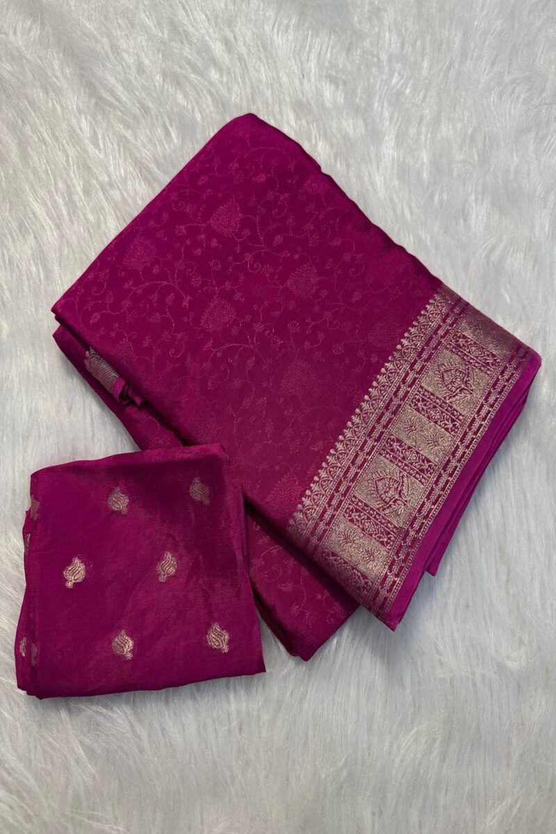 Viscose Chinnon Saree