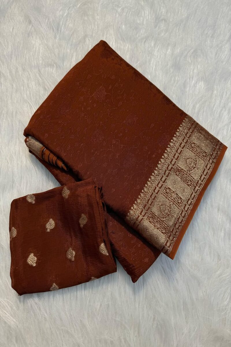 Viscose Chinnon Saree