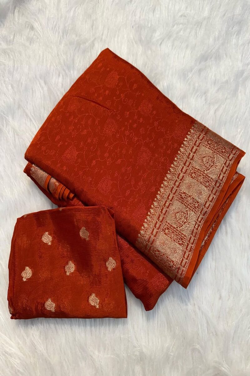 Viscose Chinnon Saree