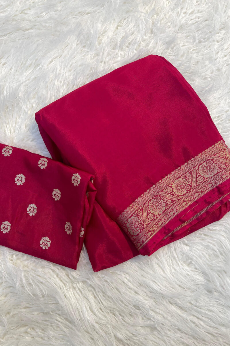 Viscose Chinon Saree