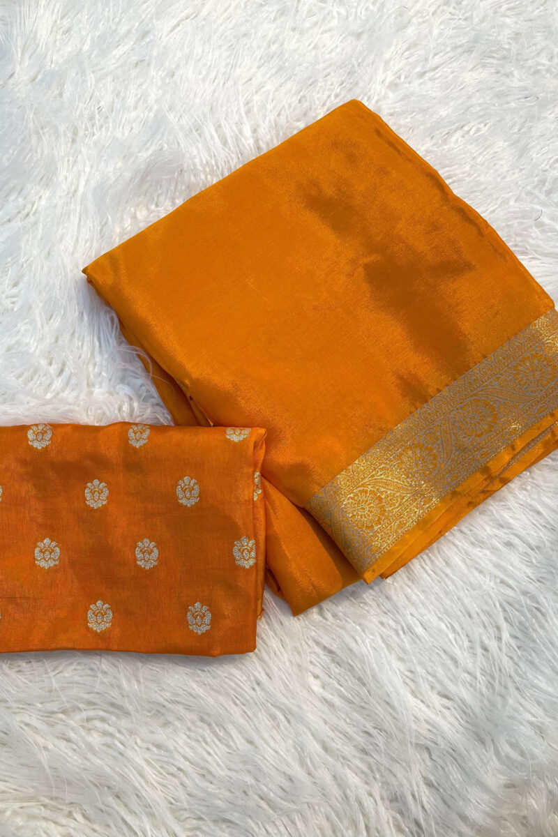 Viscose Chinon Saree