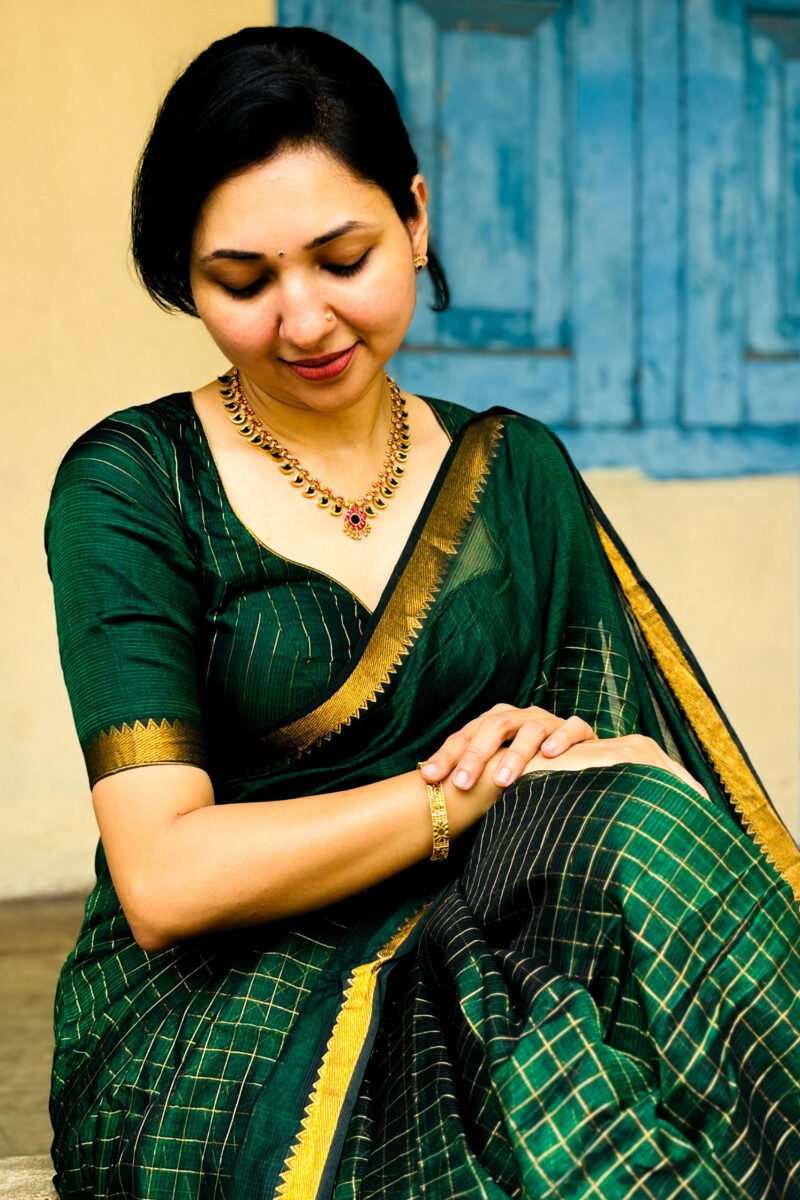 Handloom Mangalagiri Silk Saree