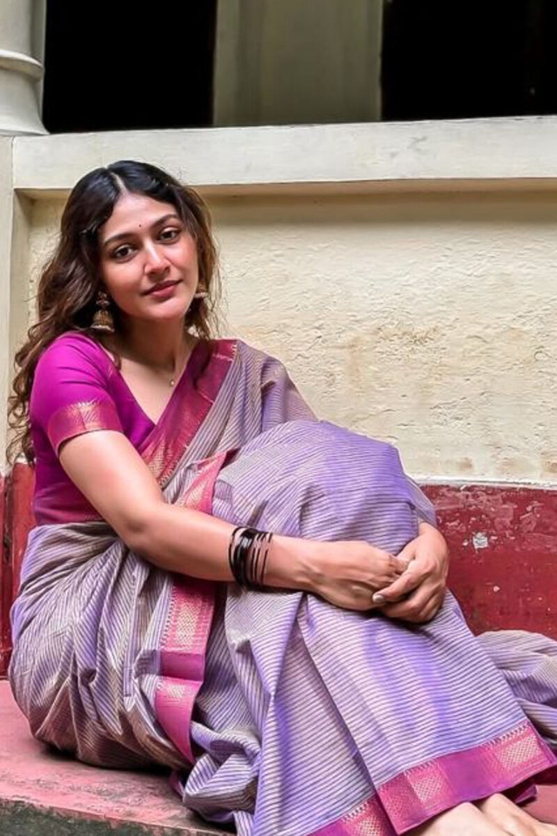 Handloom Mangalagiri Cotton Saree