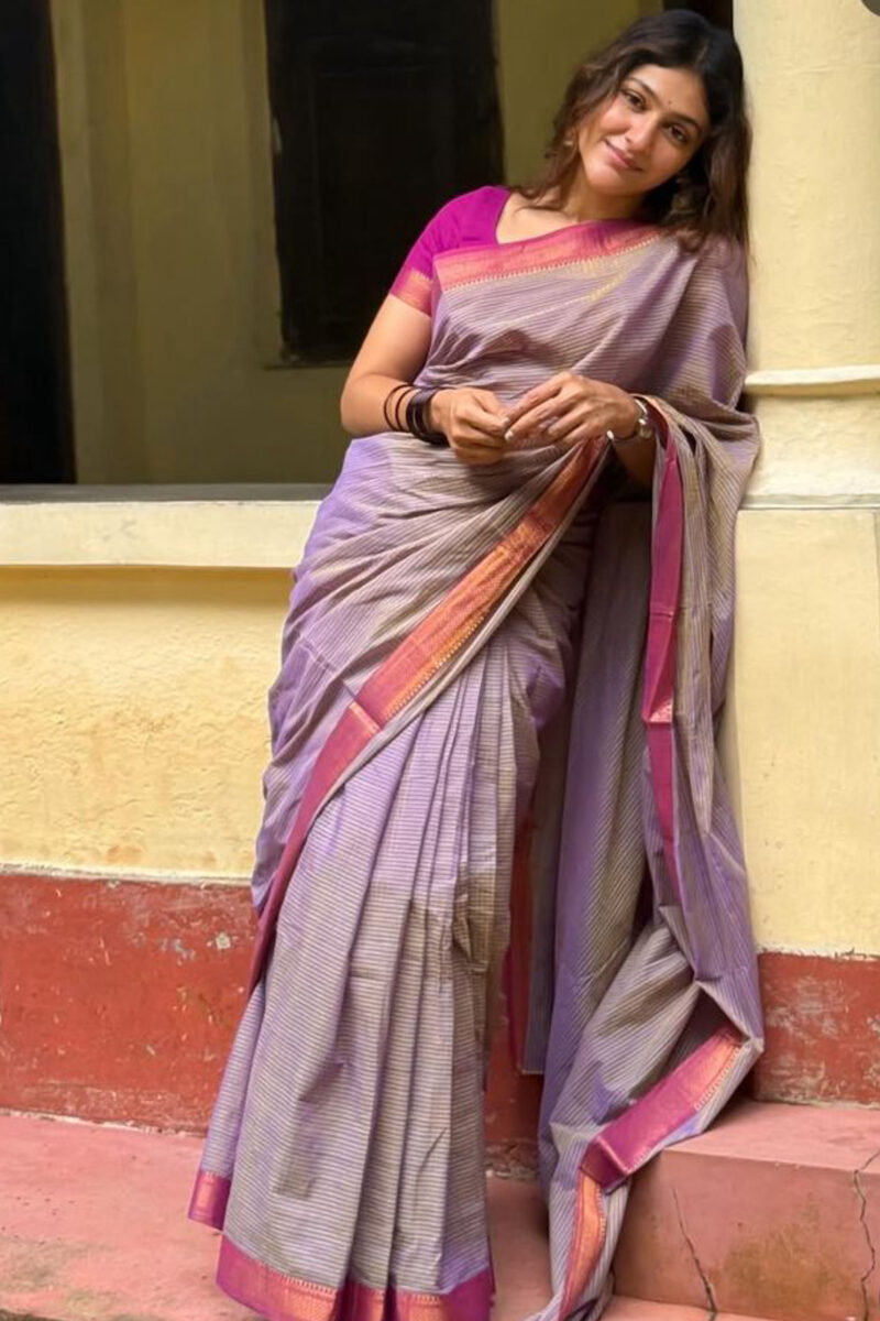Handloom Mangalagiri Cotton Saree