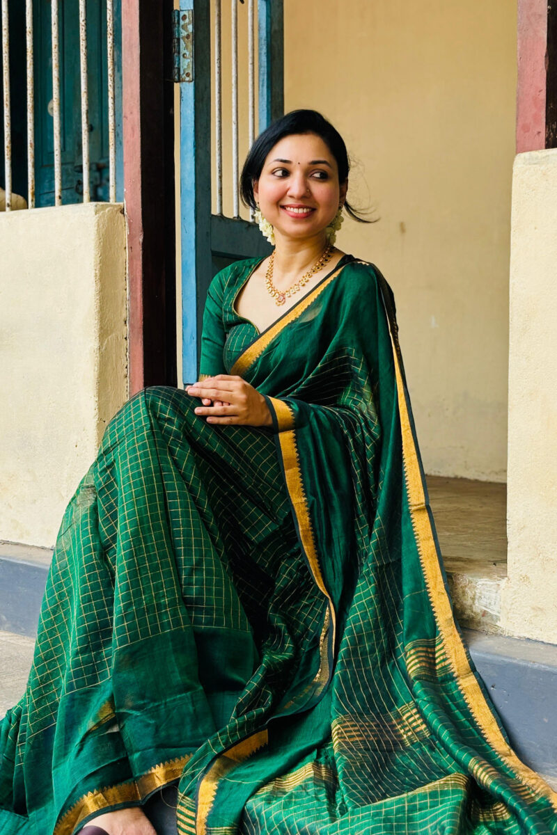 Handloom Mangalagiri Silk Saree