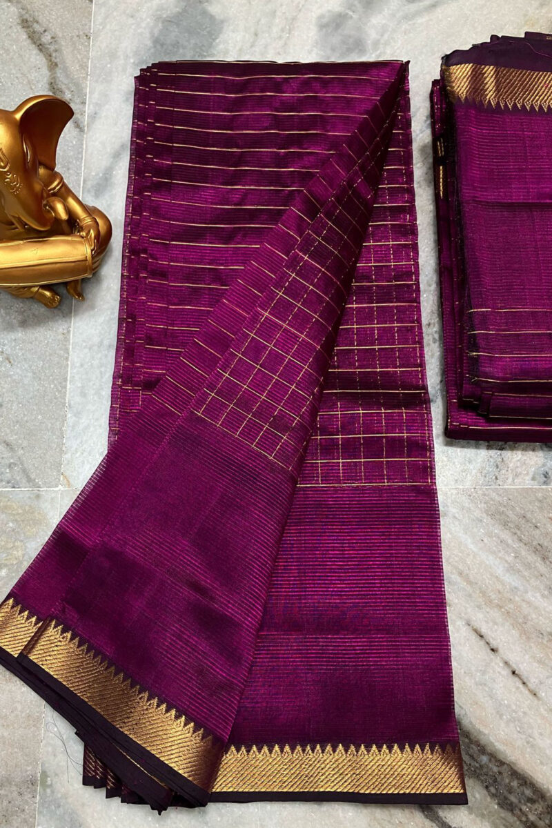 Handloom Mangalagiri Silk Saree
