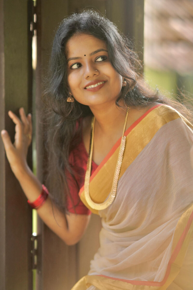 Mul Cotton Red Border Saree