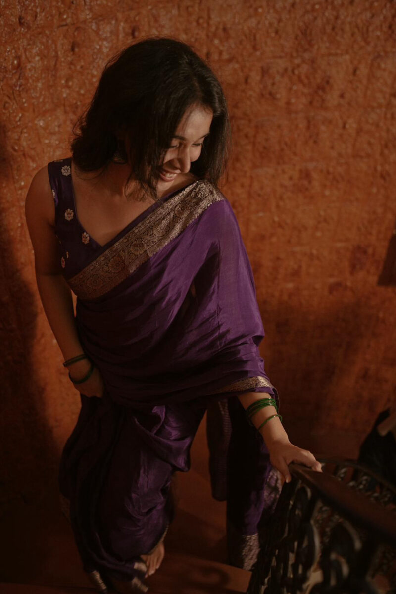Viscose Chinon Saree