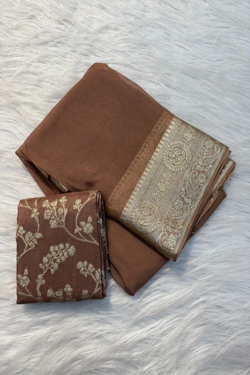 Viscose Organza Saree
