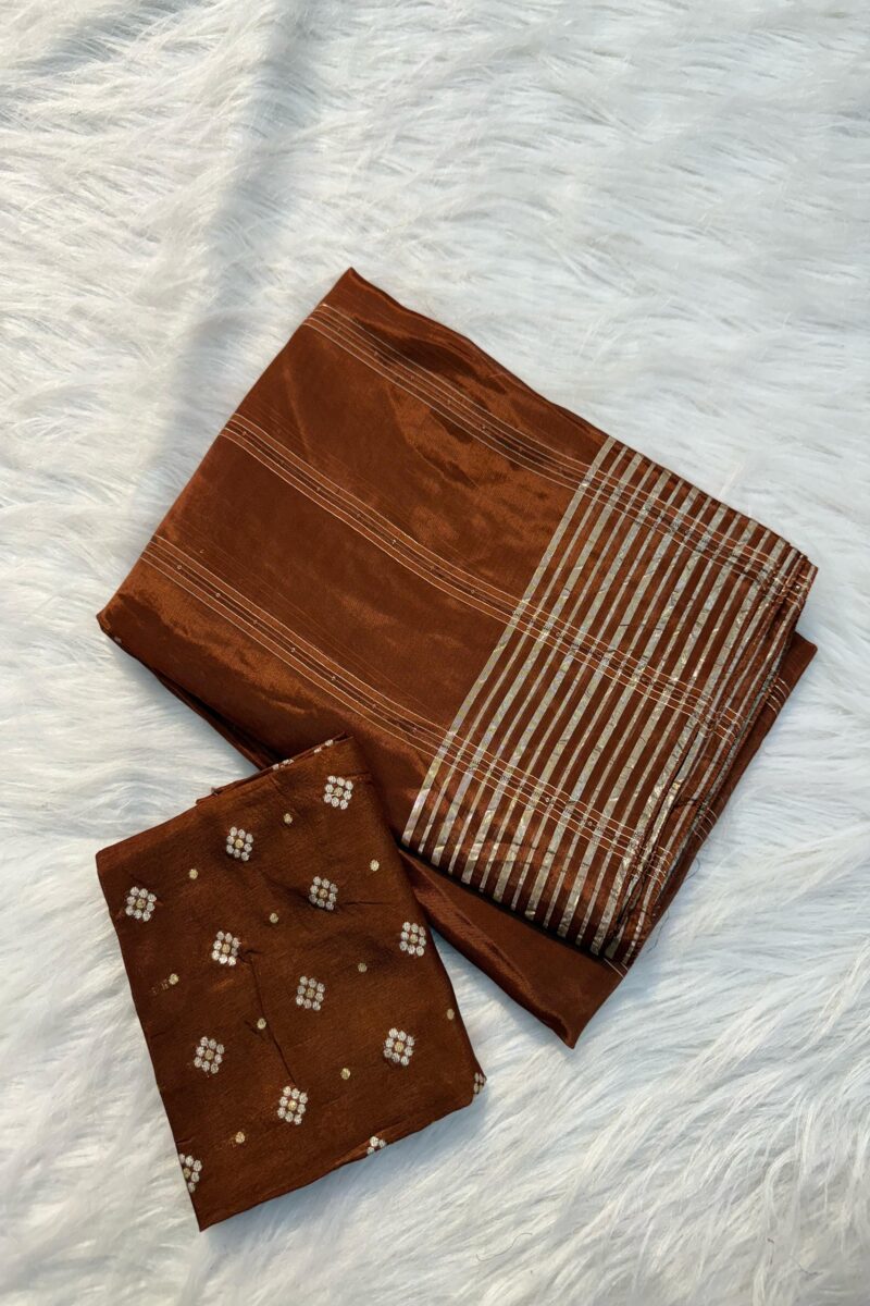 Viscose Crepe Silk Saree
