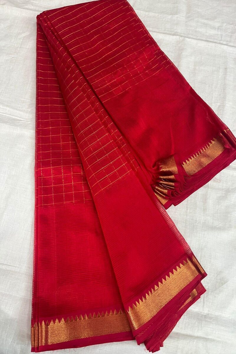 Handloom Mangalagiri Silk Saree
