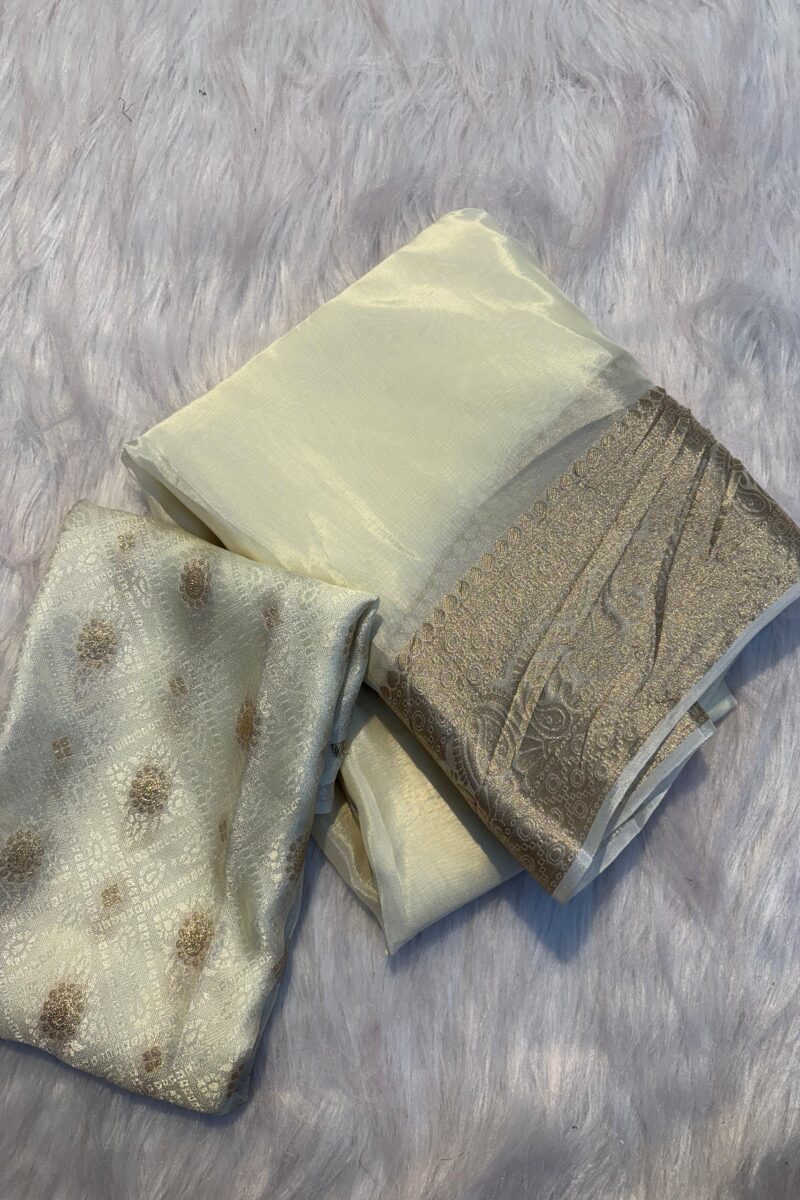 Viscose Crepe Silk Zari Border