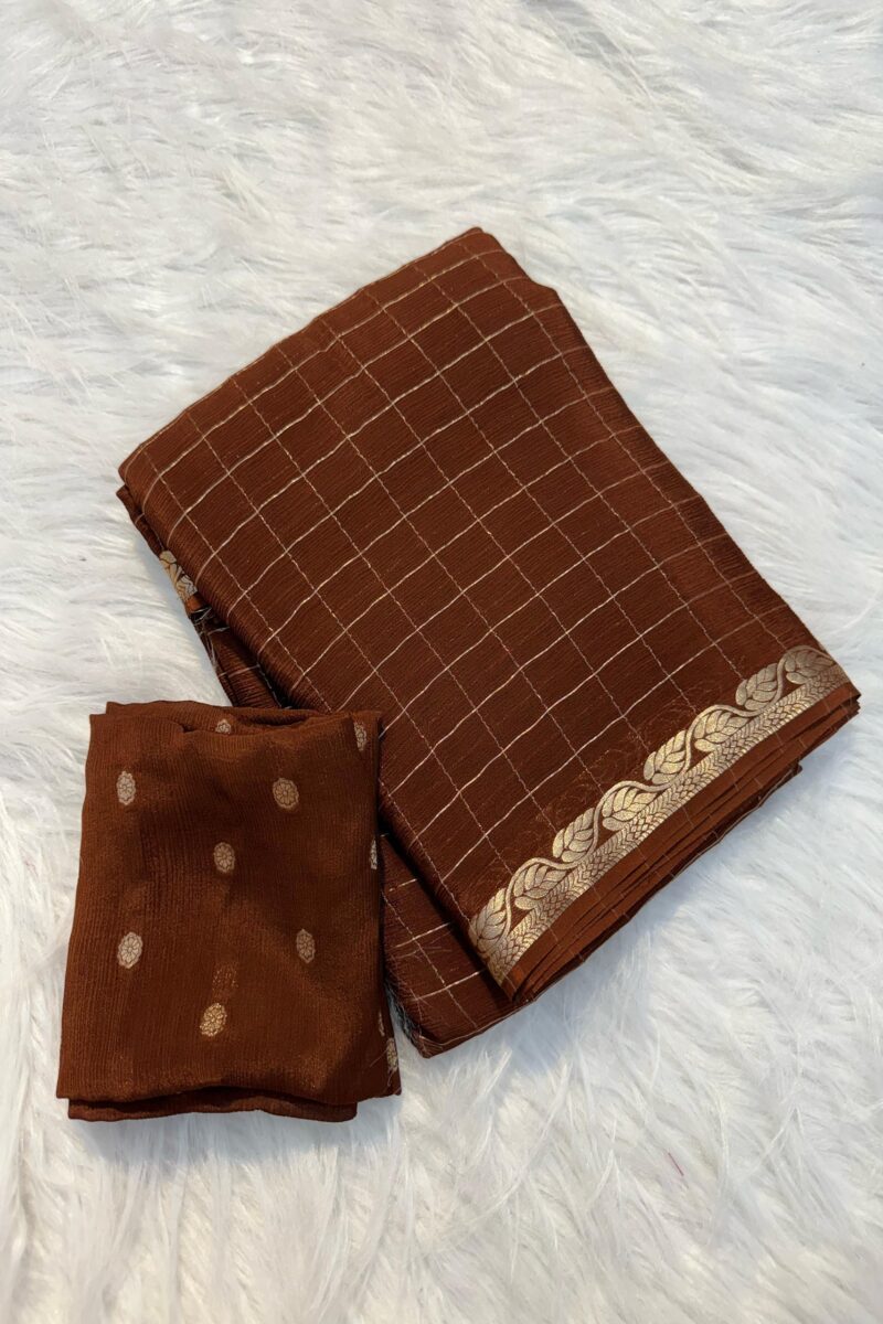 Viscose Chinnon Silk Saree