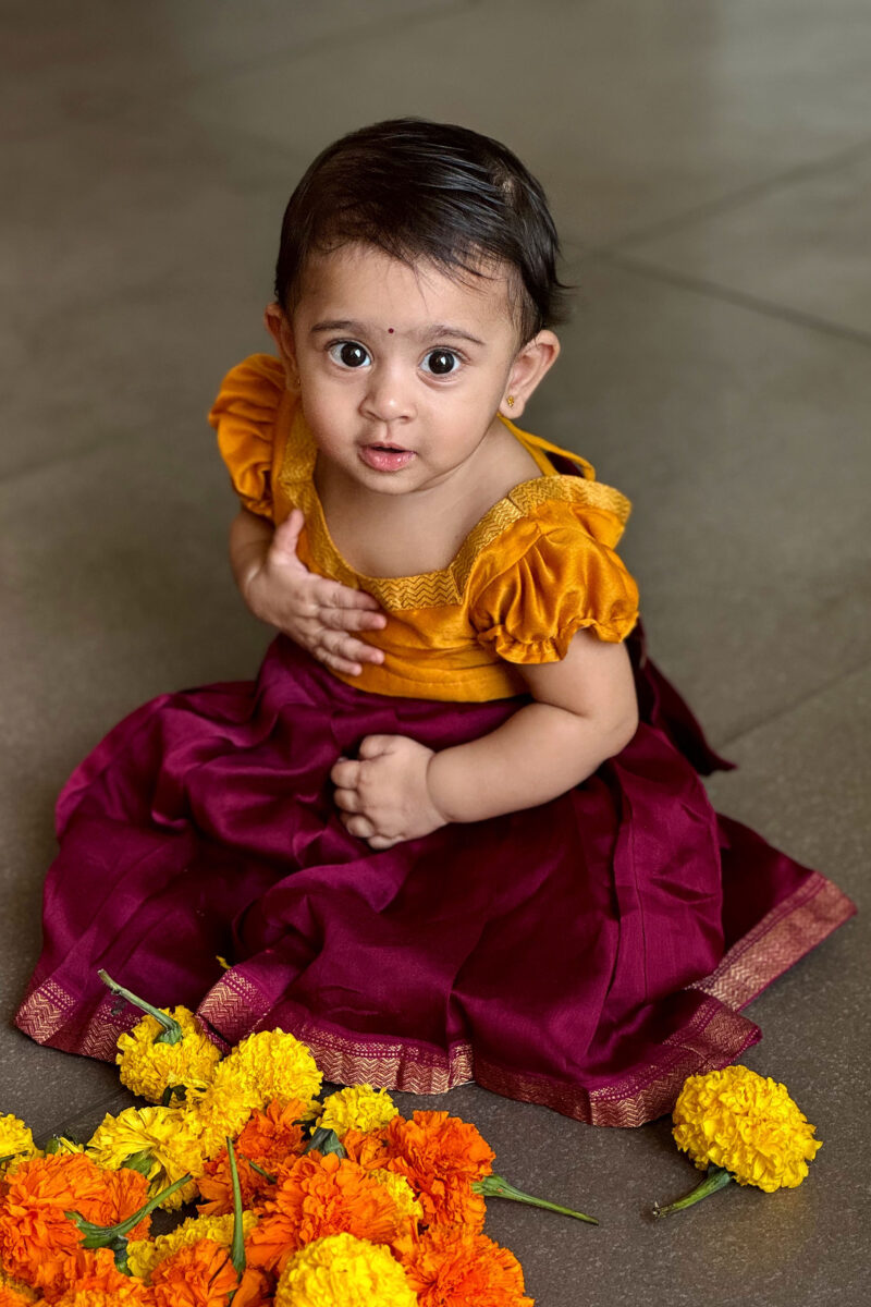 Chanderi Silk Skirt & Top