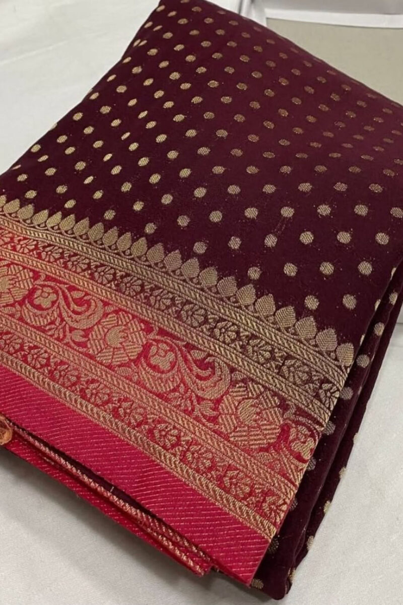 Semi-Georgette Banarasi Saree