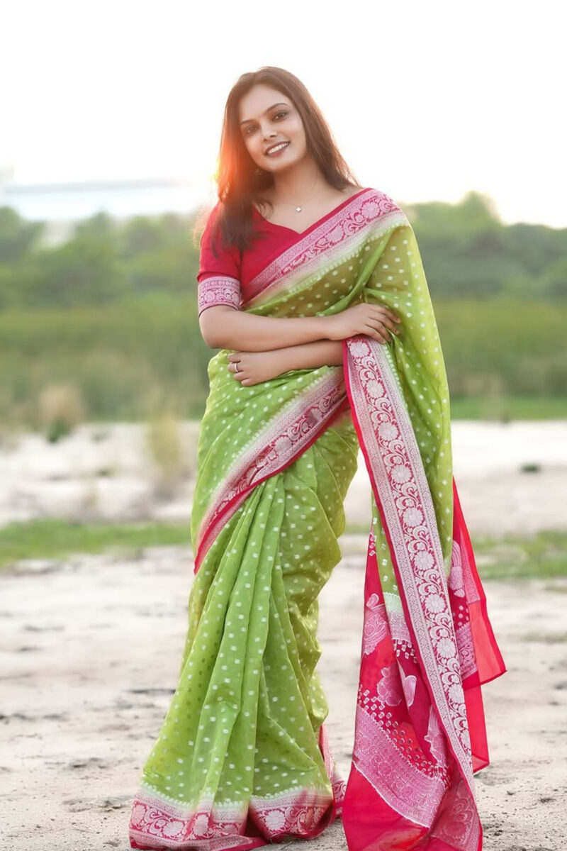 Semi-Georgette Banarasi Saree