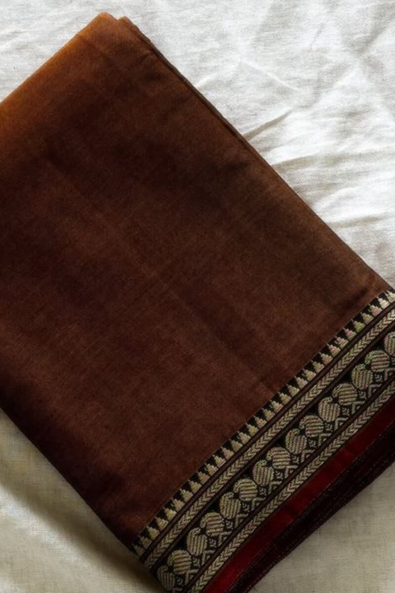 Narayanapet Brown Saree