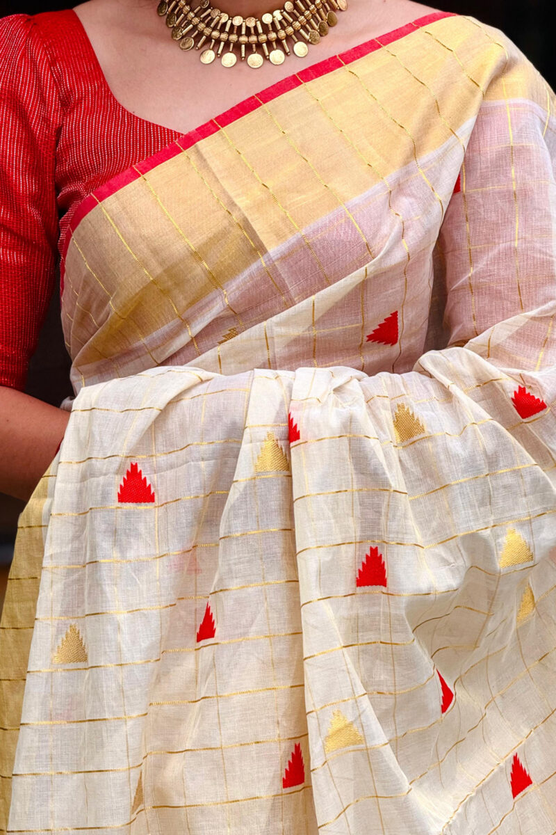 Handloom Tissue Diamond Saree