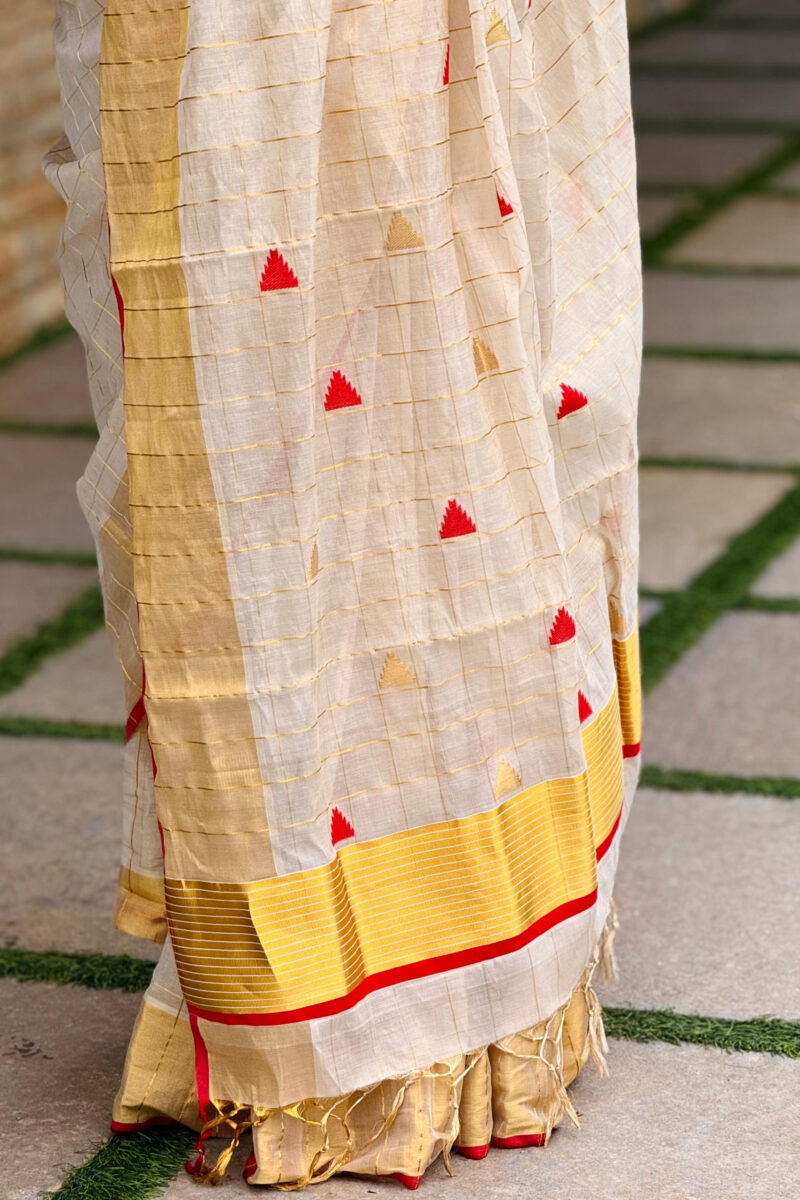 Handloom Tissue Diamond Saree