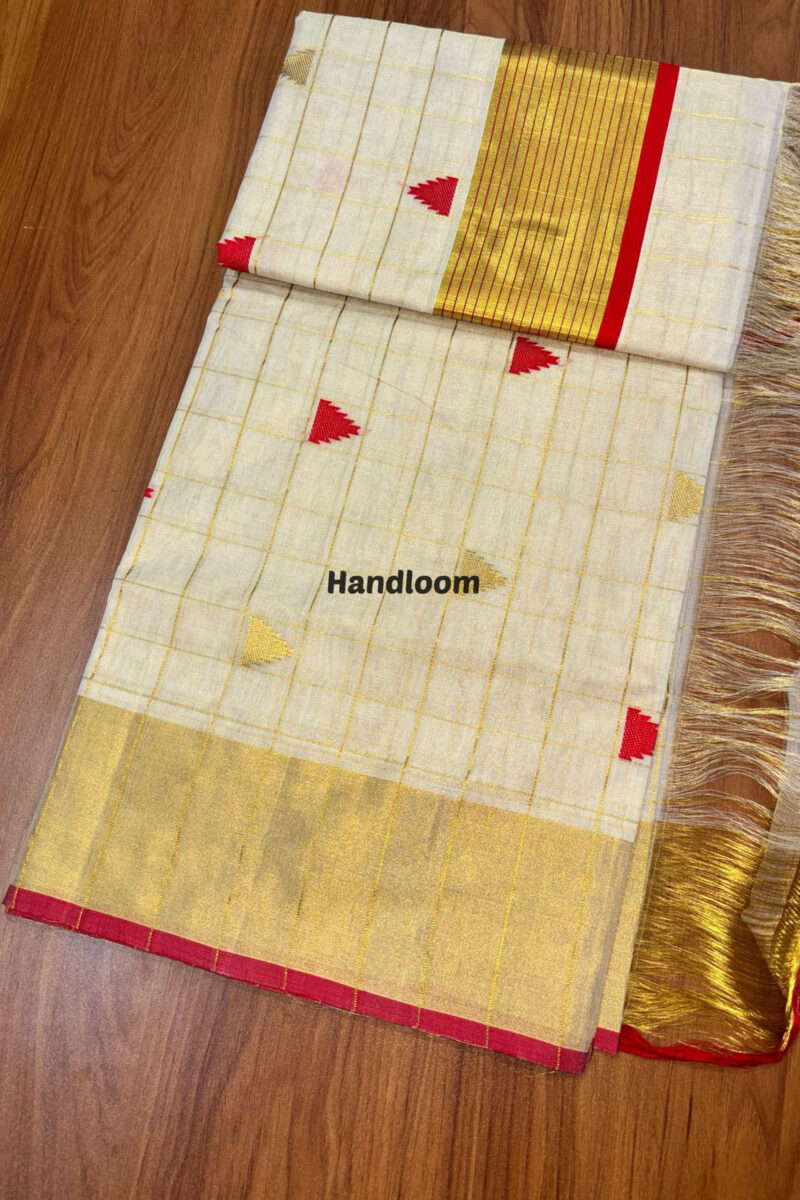 Handloom Tissue Diamond Saree