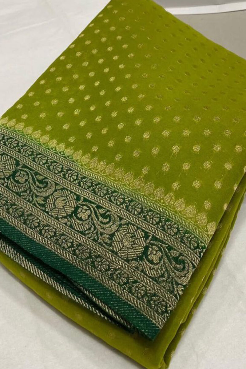 Semi-Georgette Banarasi Saree