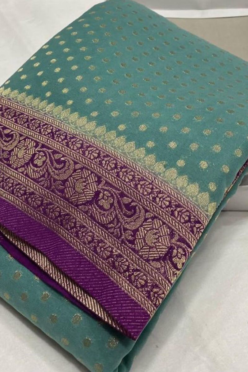 Semi-Georgette Banarasi Saree