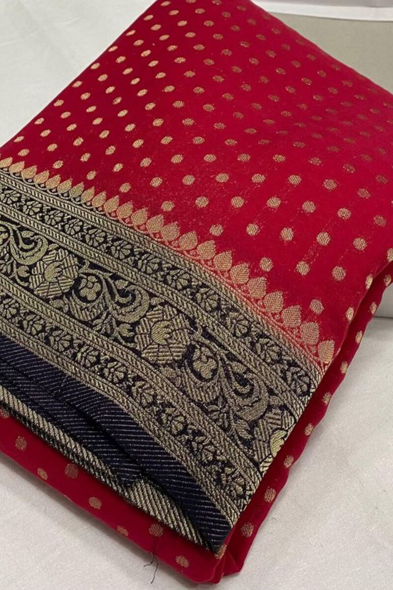 Semi-Georgette Banarasi Saree