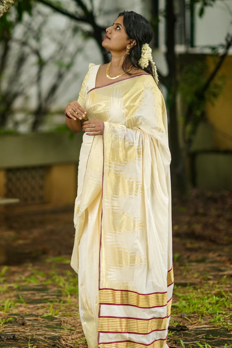 Long Temple Border Saree