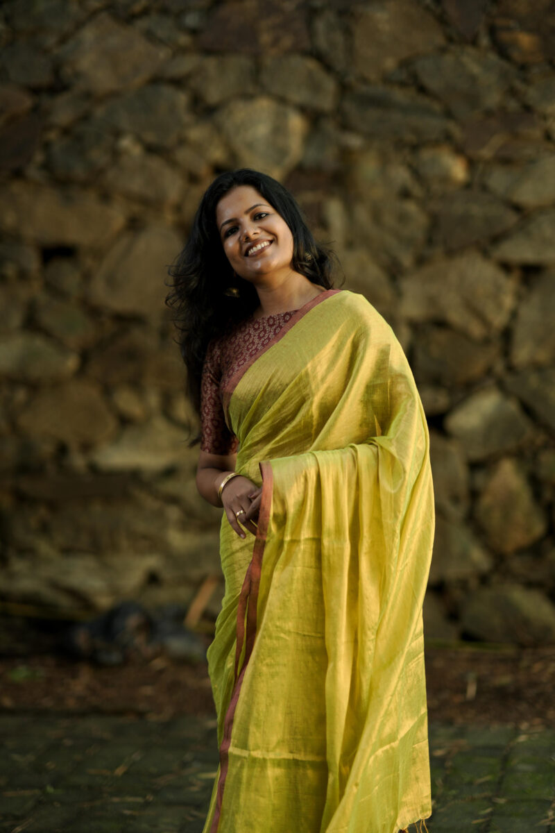 Soft Metallic Tissue Silk Saree