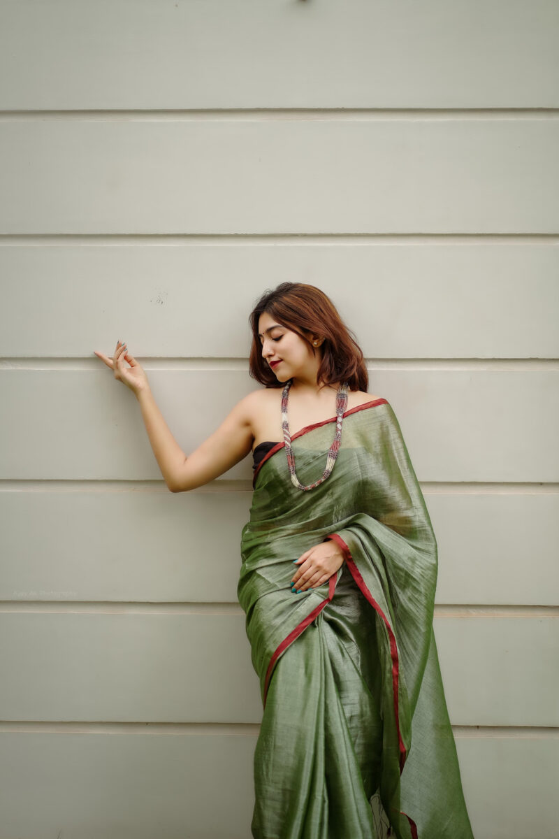 Soft Metallic Tissue Silk Saree