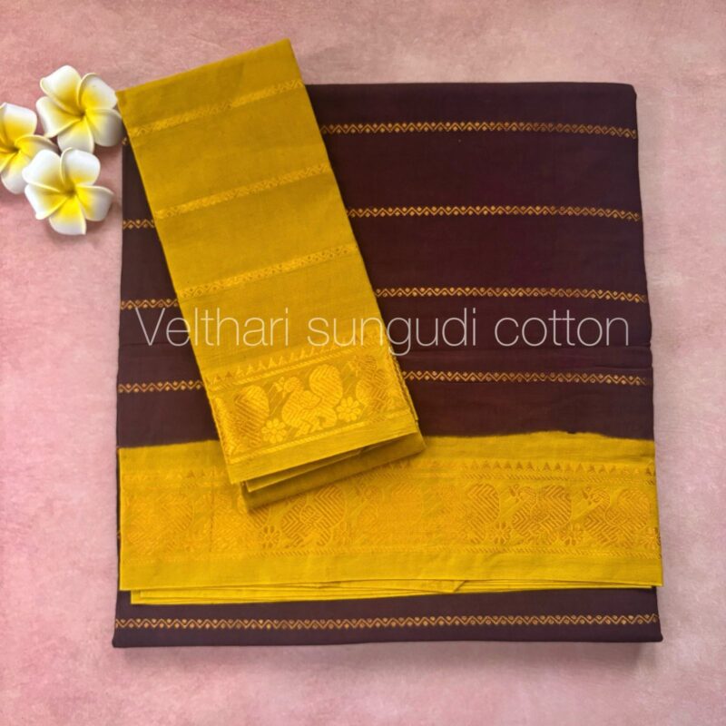 Sungudi Purple Saree