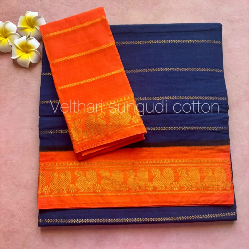 Sungudi Purple Saree