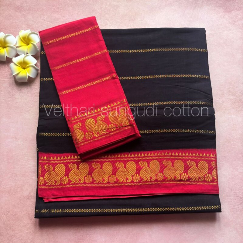 Sungudi Purple Saree