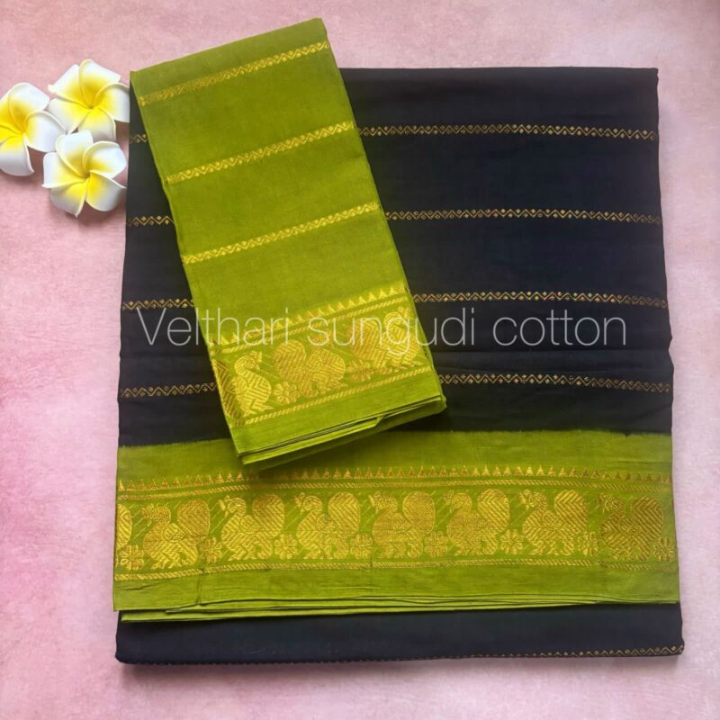 Sungudi Purple Saree