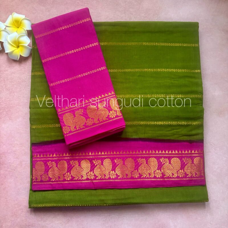 Sungudi Purple Saree