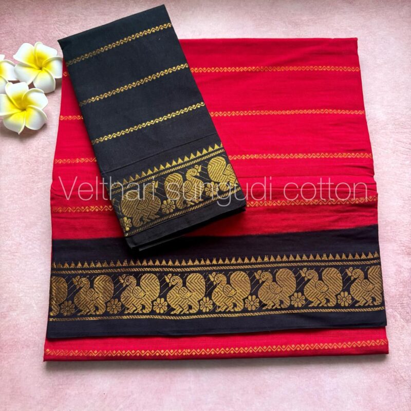 Sungudi Purple Saree