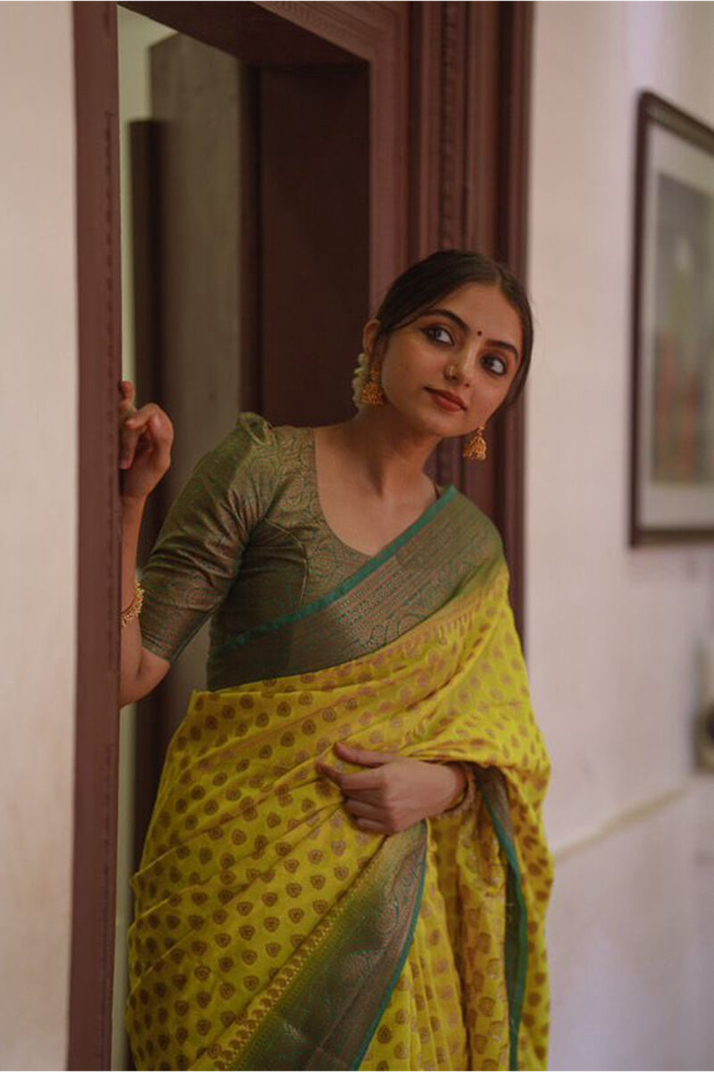 Semi Banarasi Georgette Soft Silk Saree