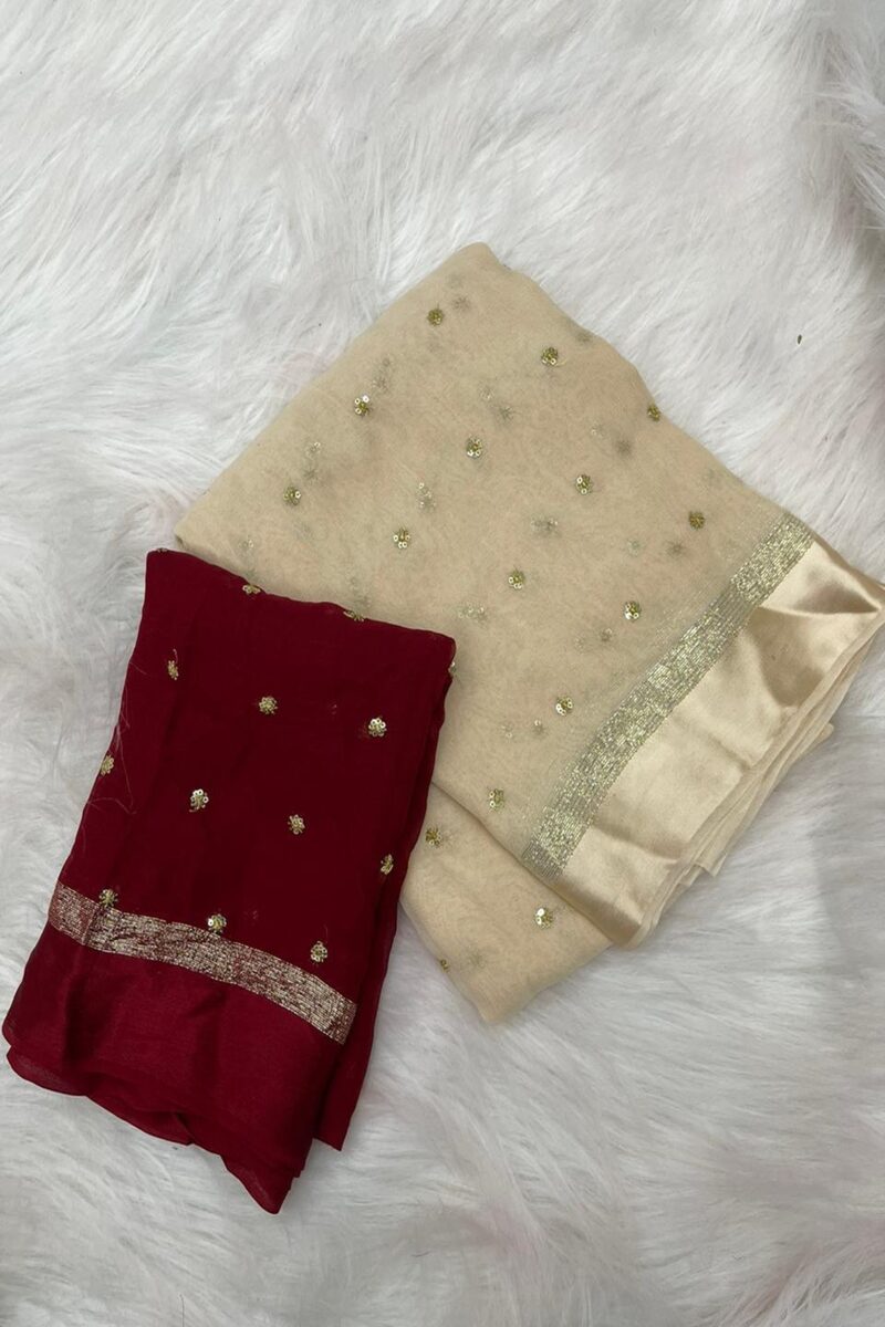 Viscose Semi Georgette Butta Saree
