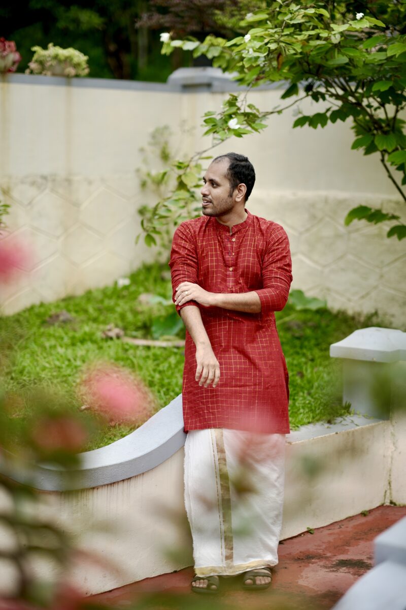 Cotton lurex check Kurta