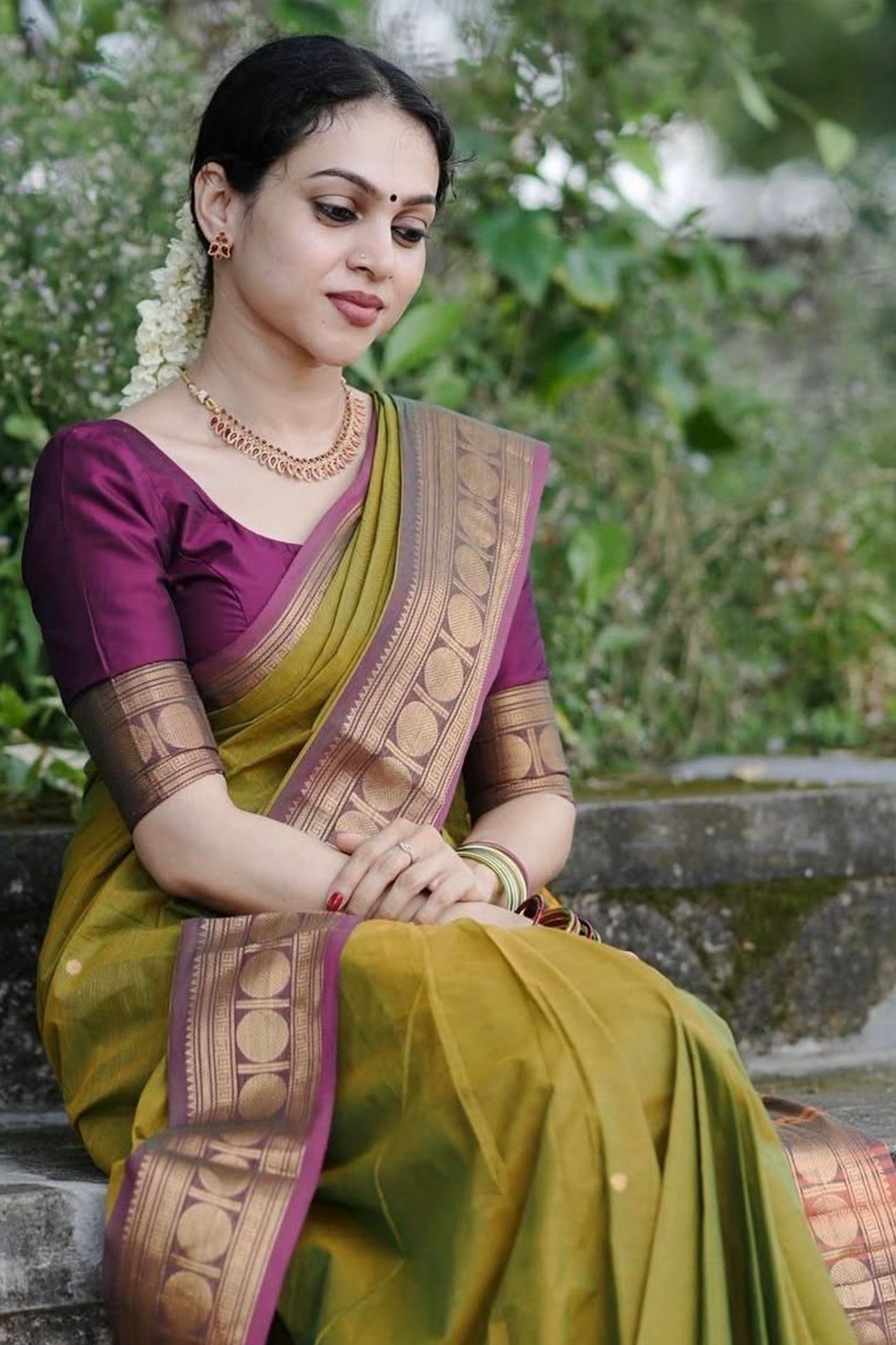 Kanchi Cotton - Lime Green