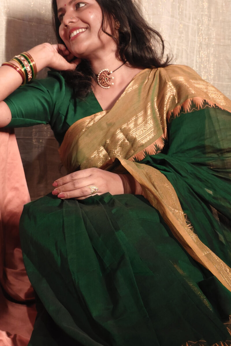 Kanchi Cotton - Dark Green