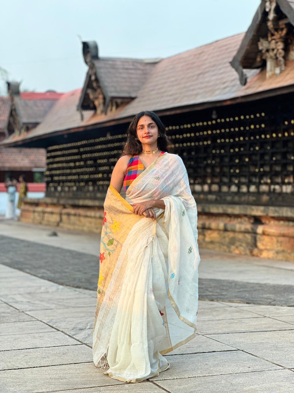 Handloom Linen - White