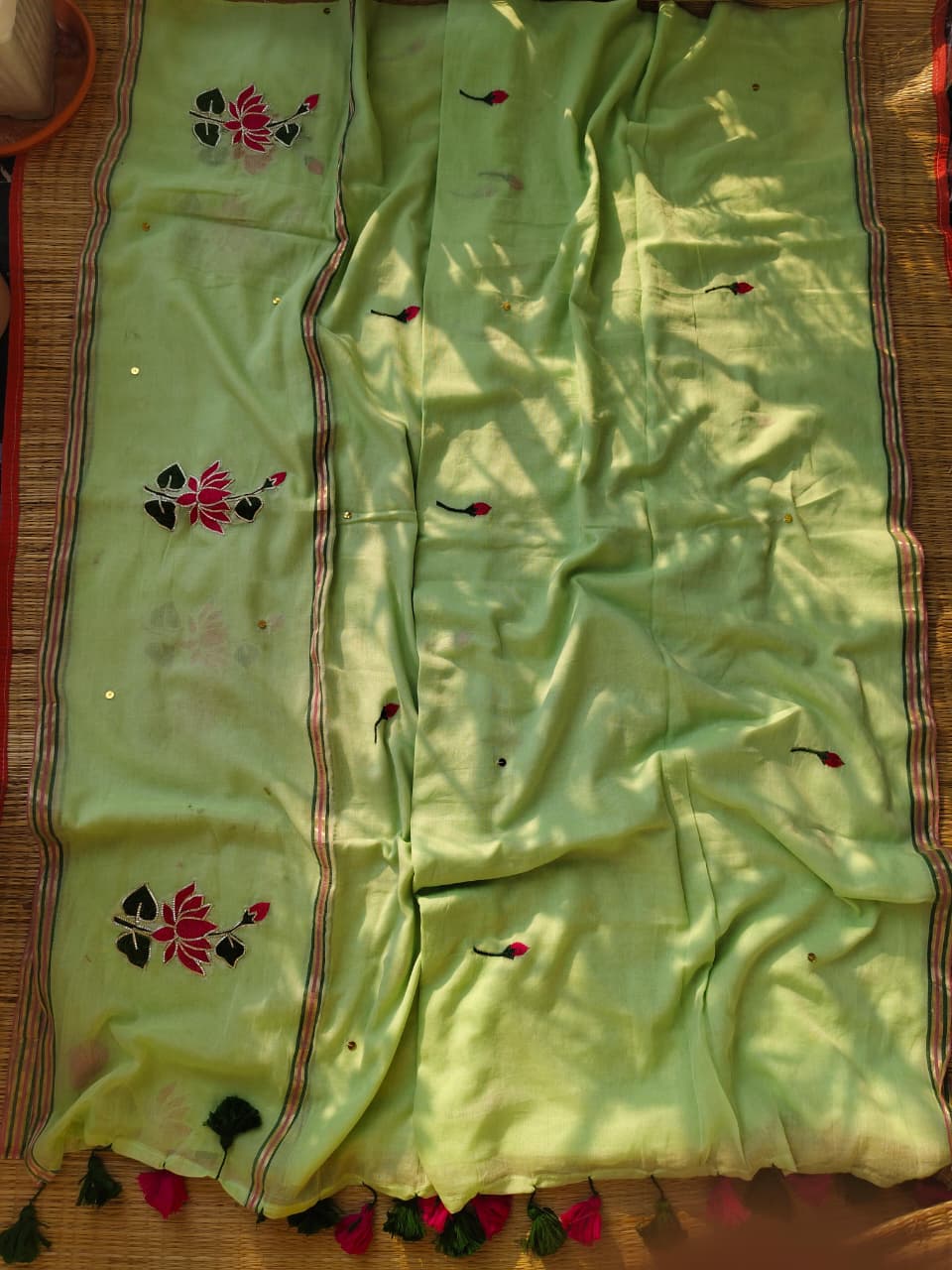 Lotus Embroidery Mul
