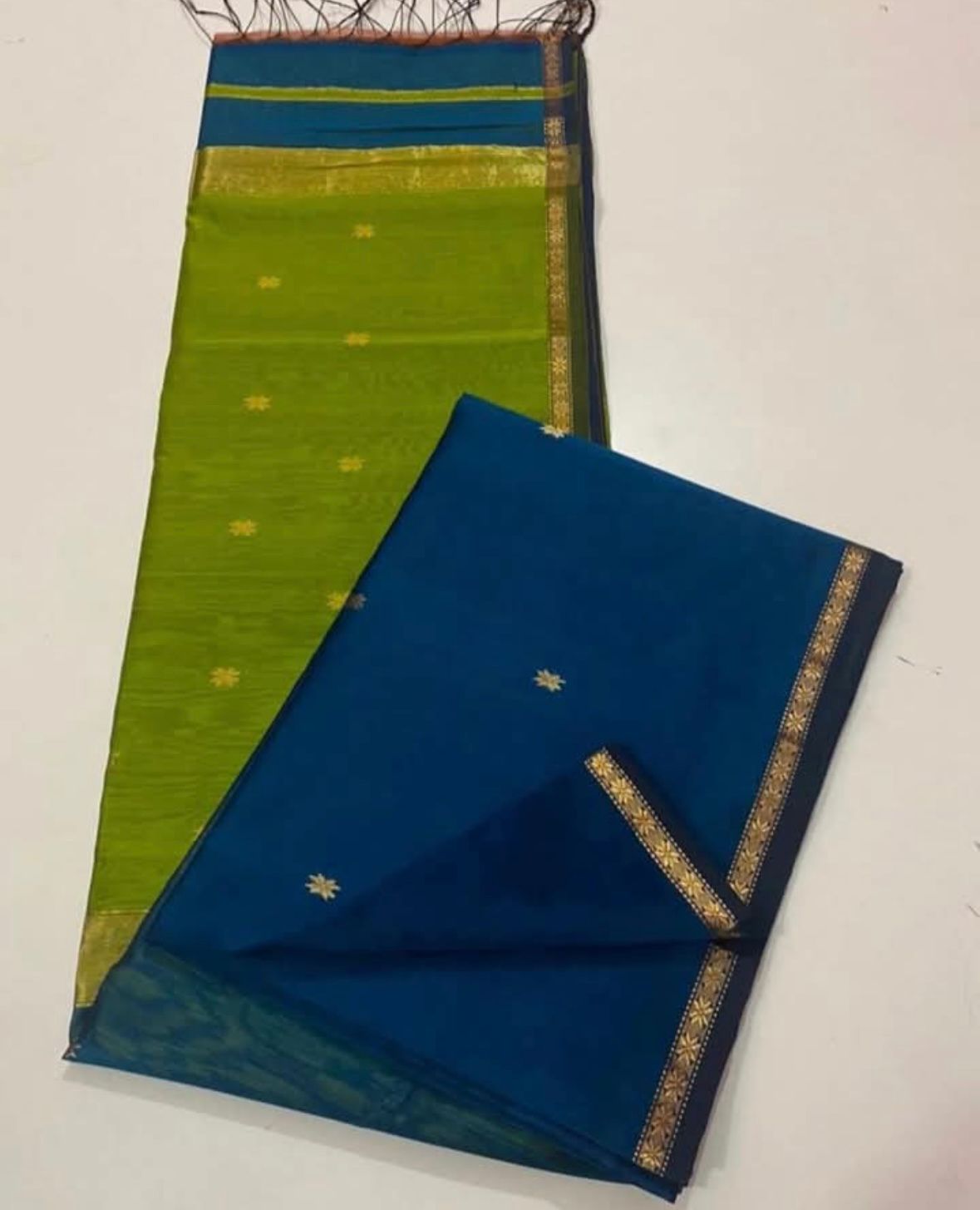 Maheshwari-Deep Teal Blue