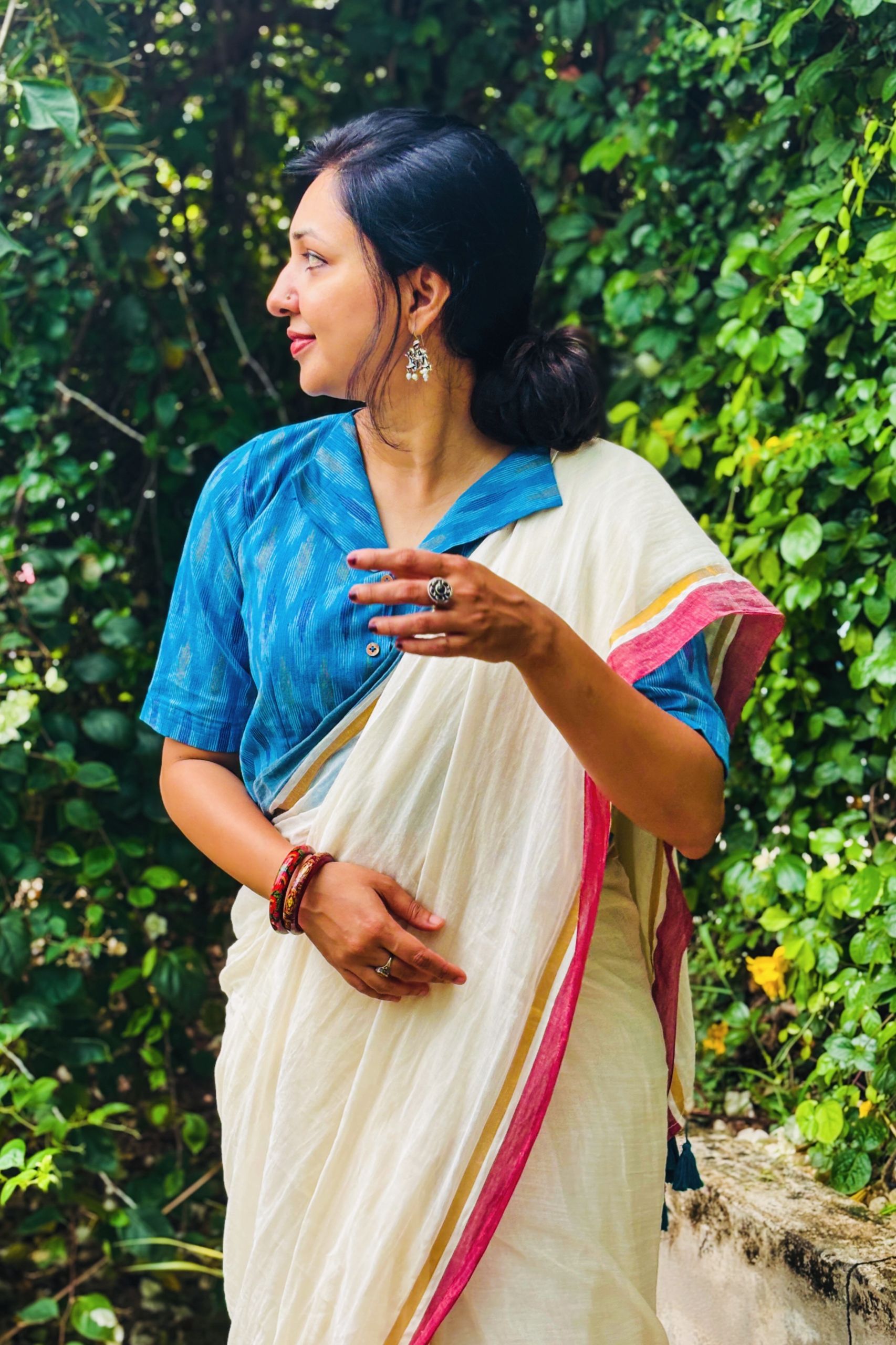 Mul Cotton - Double border