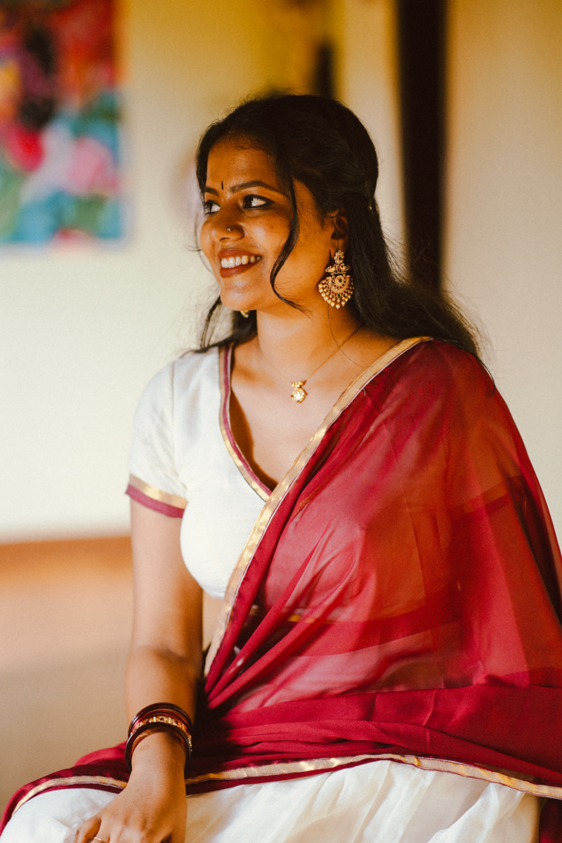 Deep Maroon Combo - Mul Cotton Dhavani