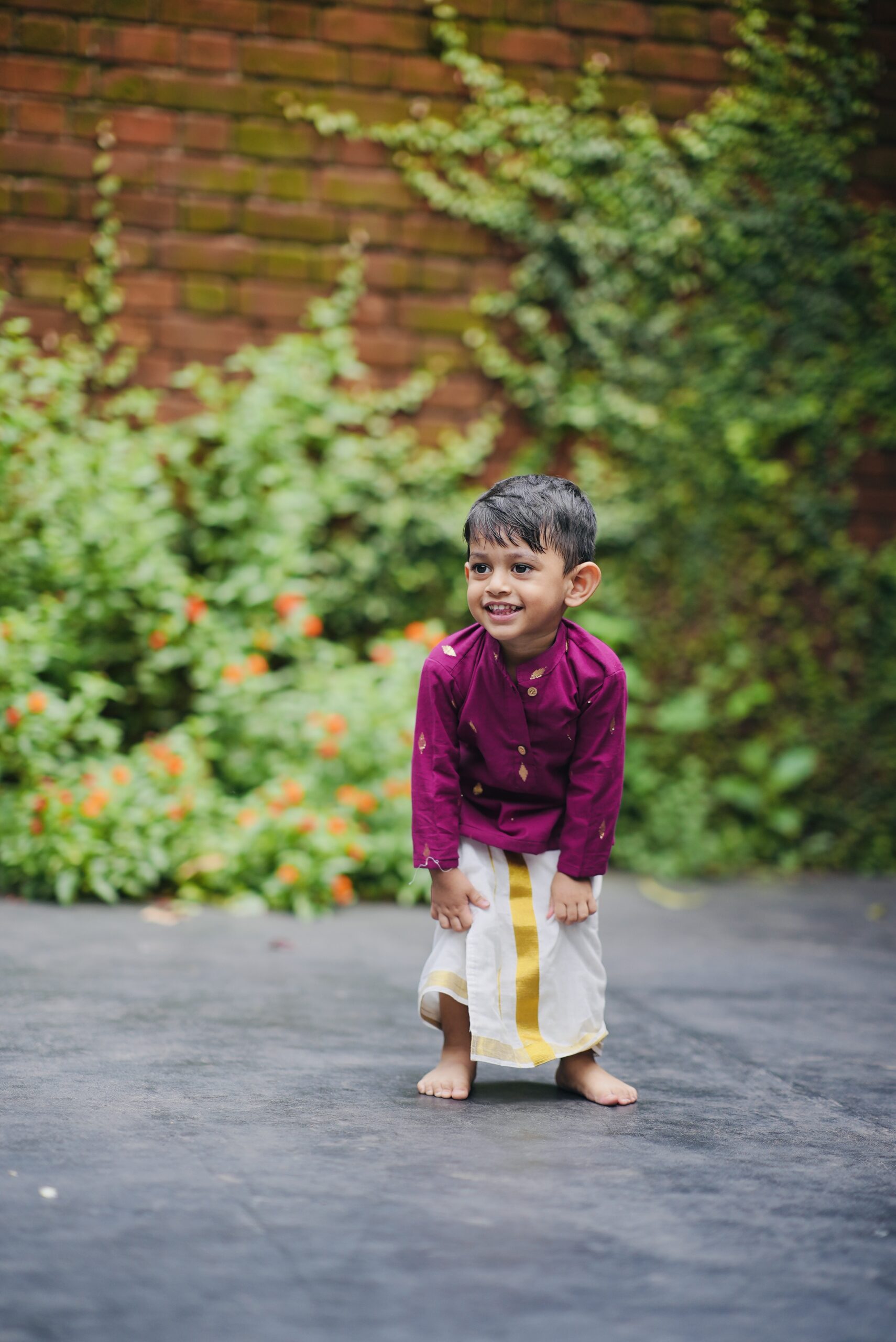 Baby Boy’s Cotton lurex Kurta
