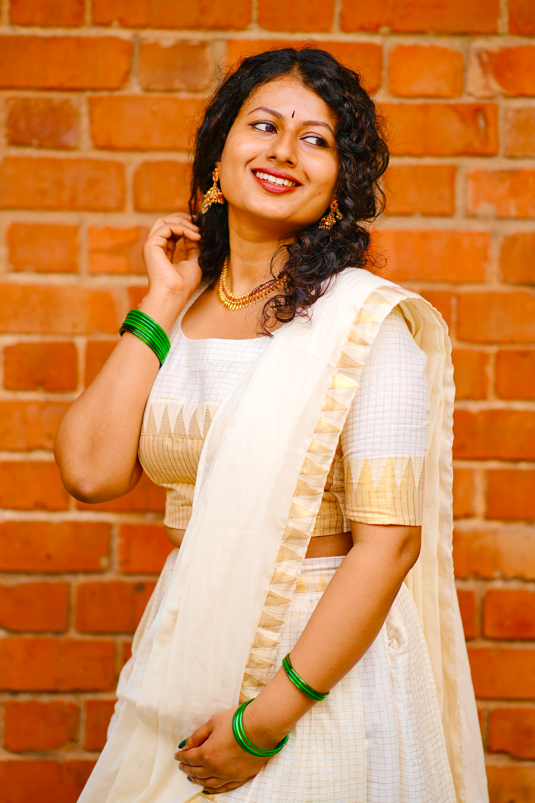 Temple Micro Check Dhavani