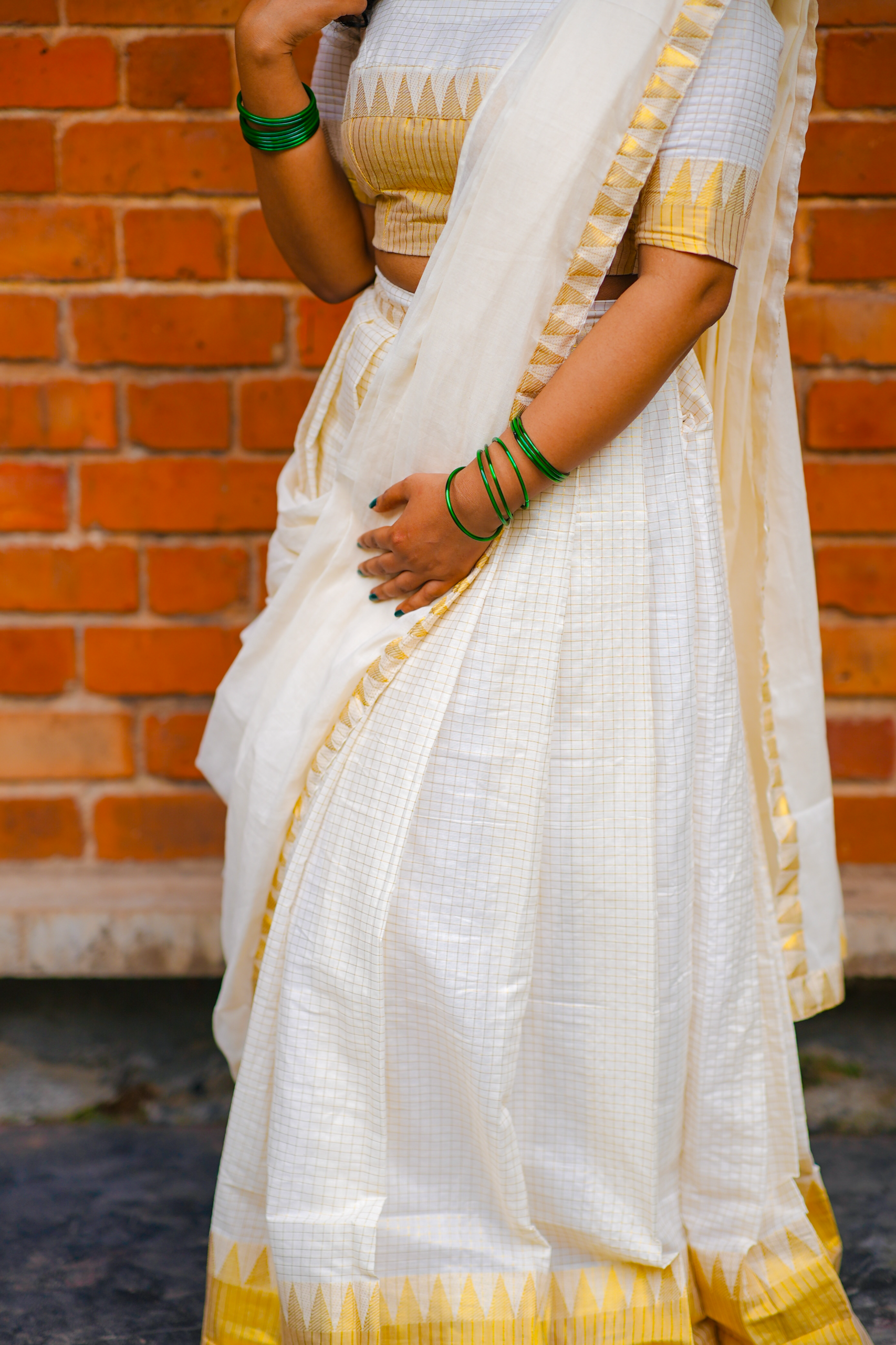 Temple Micro Check Dhavani